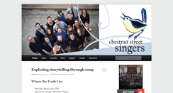 Desktop Screenshot of chestnutstreetsingers.org