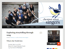 Tablet Screenshot of chestnutstreetsingers.org